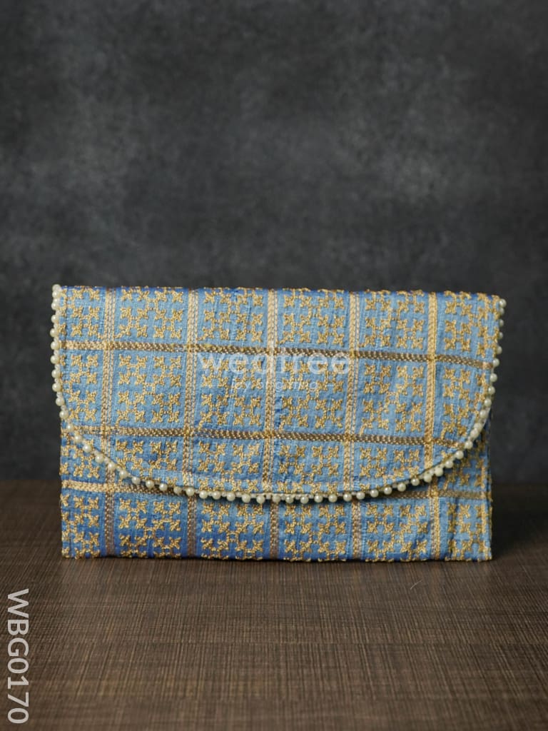 Embroidery Clutch Purse With Cross Design - Wbg0170 Clutches & Purses