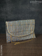 Embroidery Clutch Purse With Cross Design - Wbg0170 Clutches & Purses