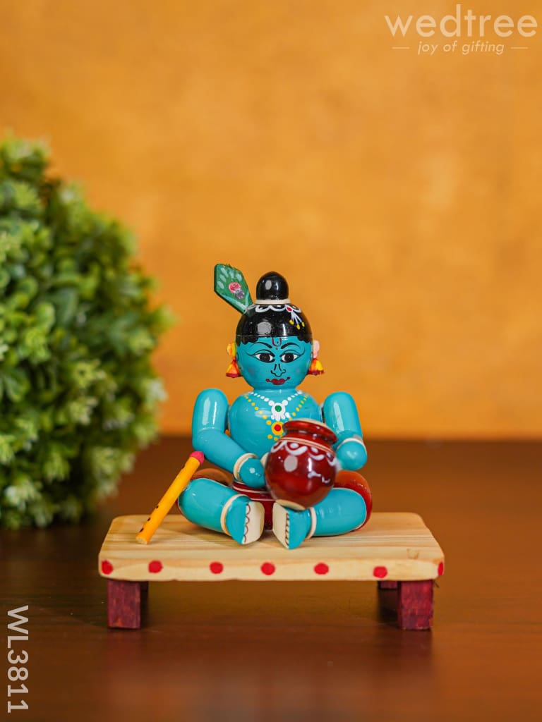 Etikoppaka Handpainted Krishna - Wl3811 Kids Utility