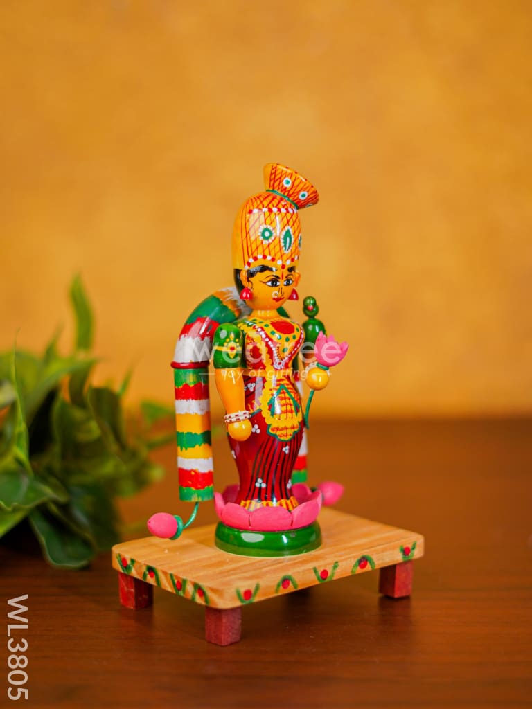 Etikoppaka Toy - Madurai Meenakshi 8Inch Wl3805 Wooden Decor