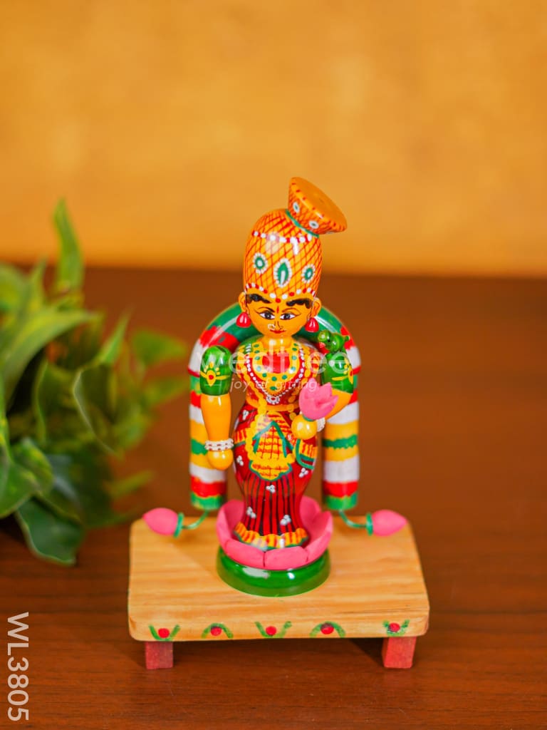 Etikoppaka Toy - Madurai Meenakshi 8Inch Wl3805 Wooden Decor