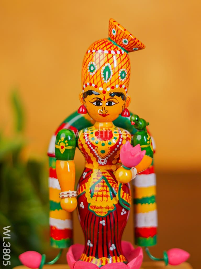 Etikoppaka Toy - Madurai Meenakshi 8Inch Wl3805 Wooden Decor