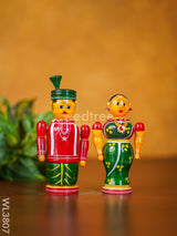 Etikoppaka Handpainted Wedding Dolls (Set-2) - Wl3807 Wooden Decor