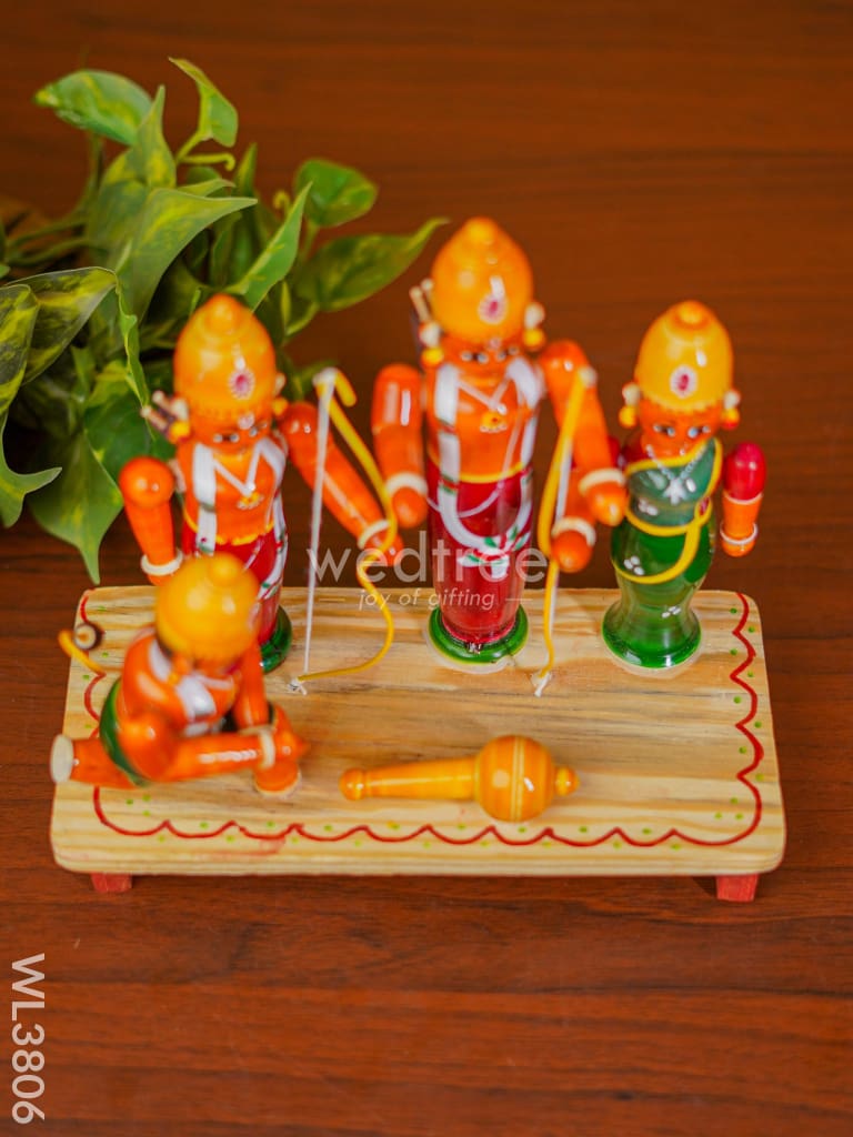 Etikoppaka Handpainted Ram Darbar Set - Wl3806 Kids Utility