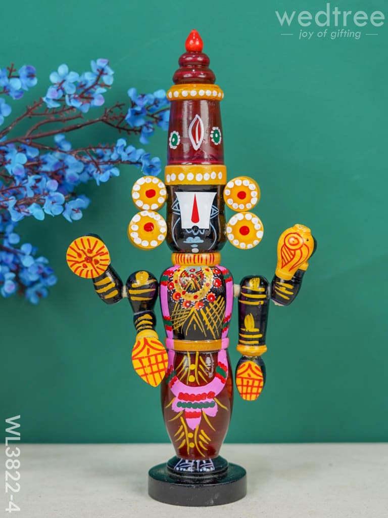 Etikoppaka Toy - Tirupathi Balaji 12 Inch Wl3822-4 Wooden Decor