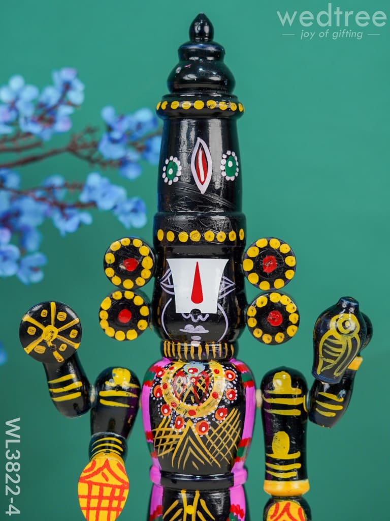 Etikoppaka Toy - Tirupathi Balaji 12 Inch Wl3822-4 Wooden Decor