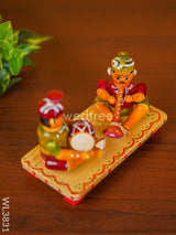 Etikoppaka Toys - Musicians Set Of 2 Wl3831 Wooden Decor