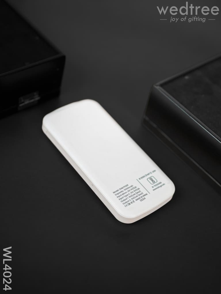 Evm Power Bank 10000Mah - White Wl4024 Personalised Gifts