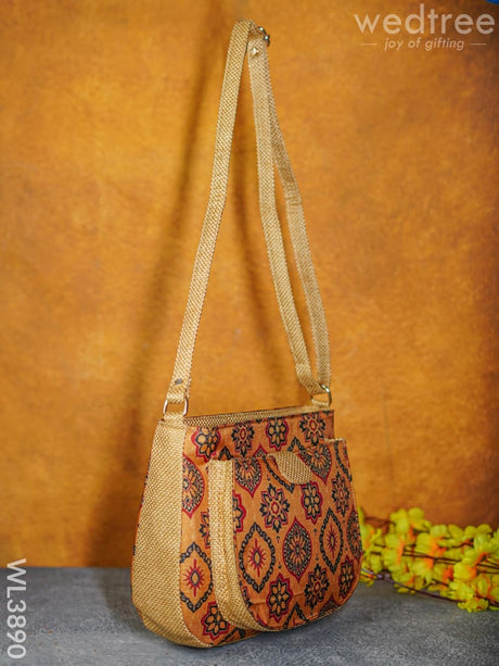 Fabric Sling Bag With Floral Prints - Wl3890 Bags