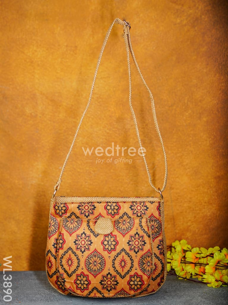 Fabric Sling Bag With Floral Prints - Wl3890 Bags