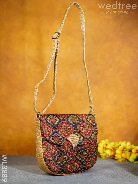 Fabric Sling Bag With Press Lock - Wl3889 Bags