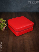 Faux Leather Jewel Box - (6.5X6.5) Wl3061 Red Organizers