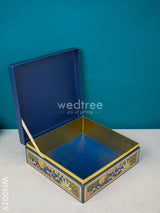 Flip Top Box - Blue Madhubani Print Wh0019 Combos & Hampers