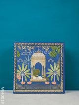 Flip Top Box - Blue Madhubani Print Wh0019 Combos & Hampers