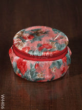 Floral Bangle Box Zipper Big Size - W4406 Jewellery Holders