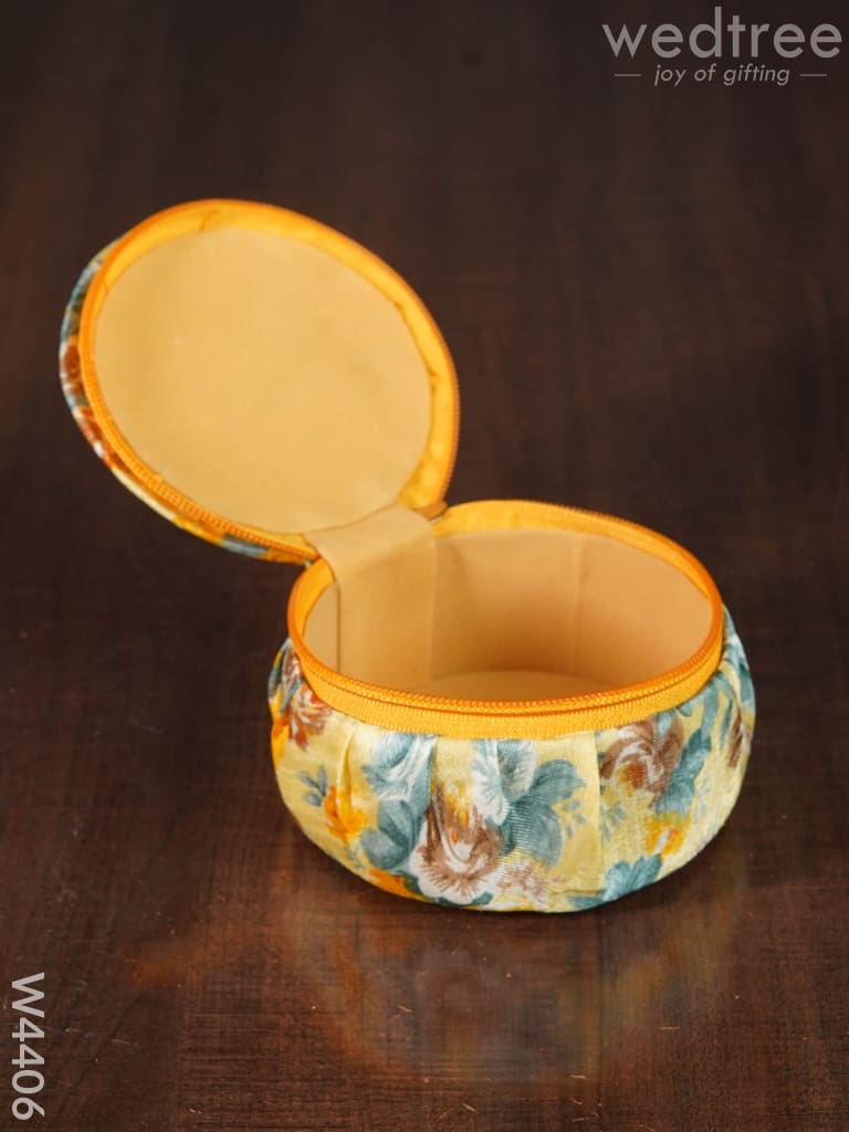 Floral Bangle Box Zipper Big Size - W4406 Jewellery Holders