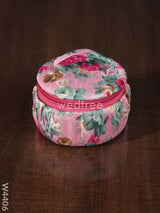 Floral Bangle Box Zipper Big Size - W4406 Jewellery Holders