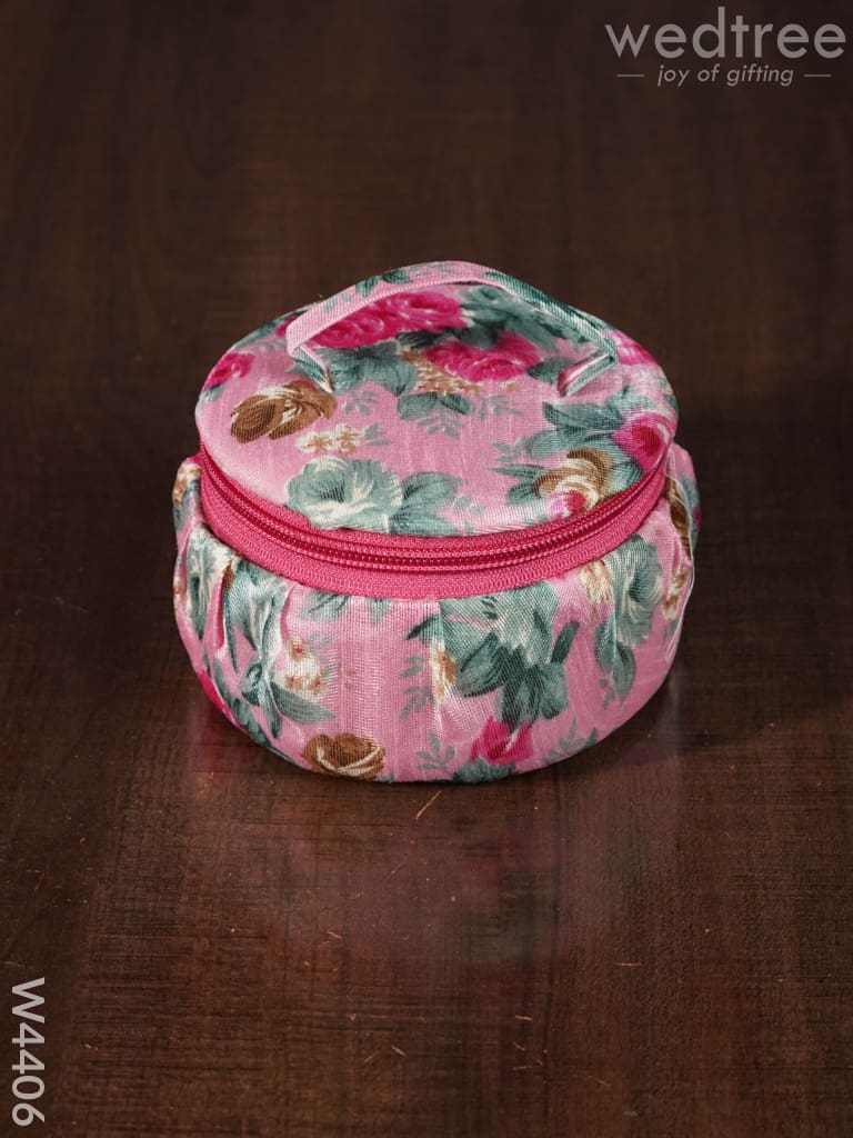 Floral Bangle Box Zipper Big Size - W4406 Jewellery Holders