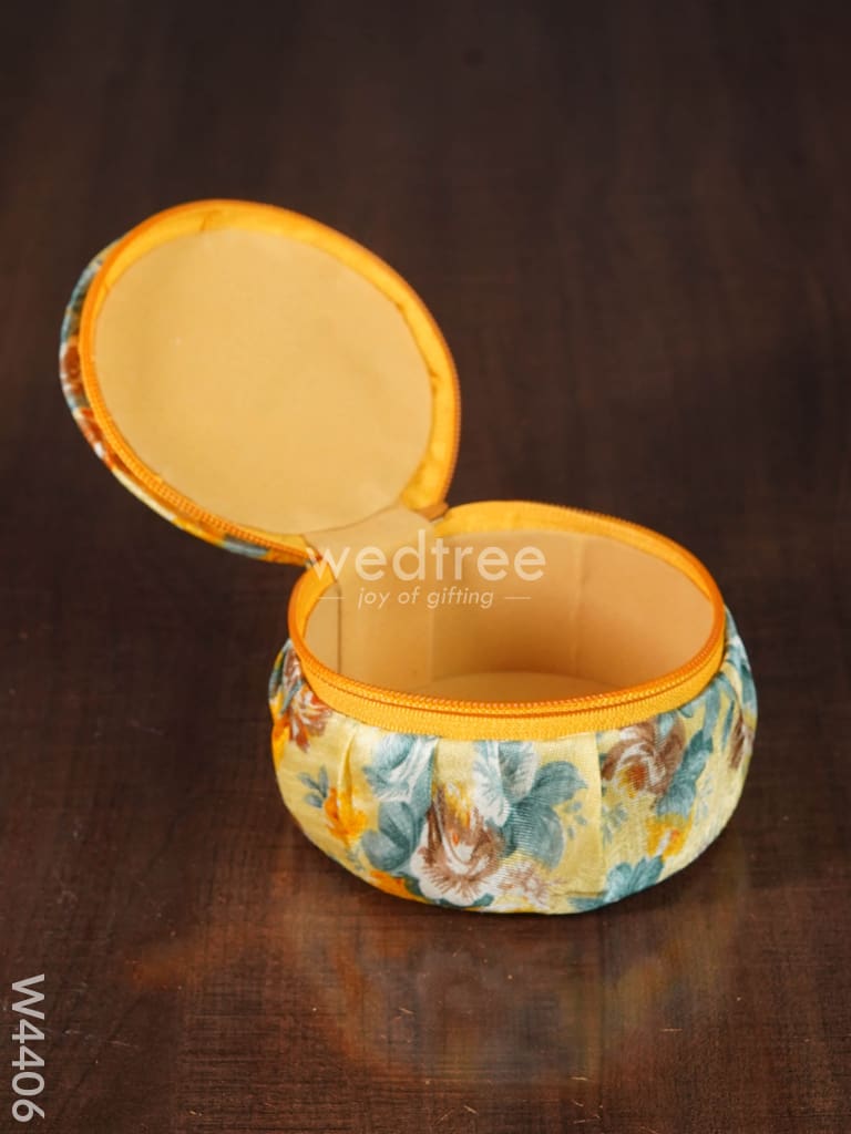 Floral Bangle Box Zipper Big Size - W4406 Jewellery Holders