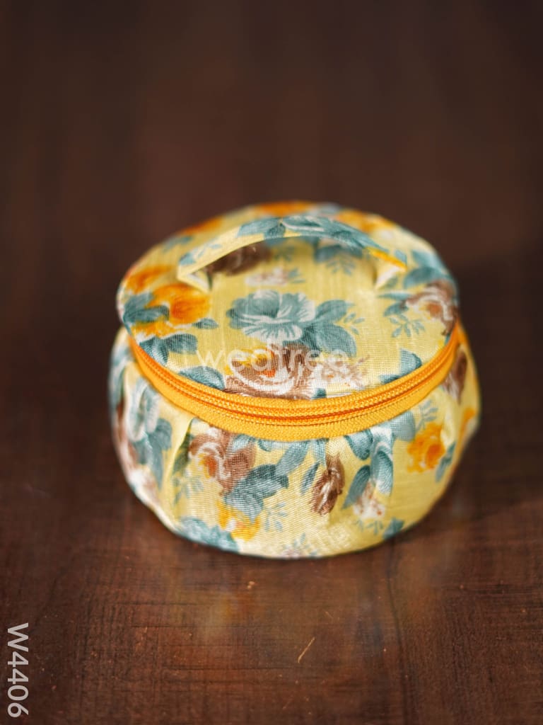 Floral Bangle Box Zipper Big Size - W4406 Jewellery Holders