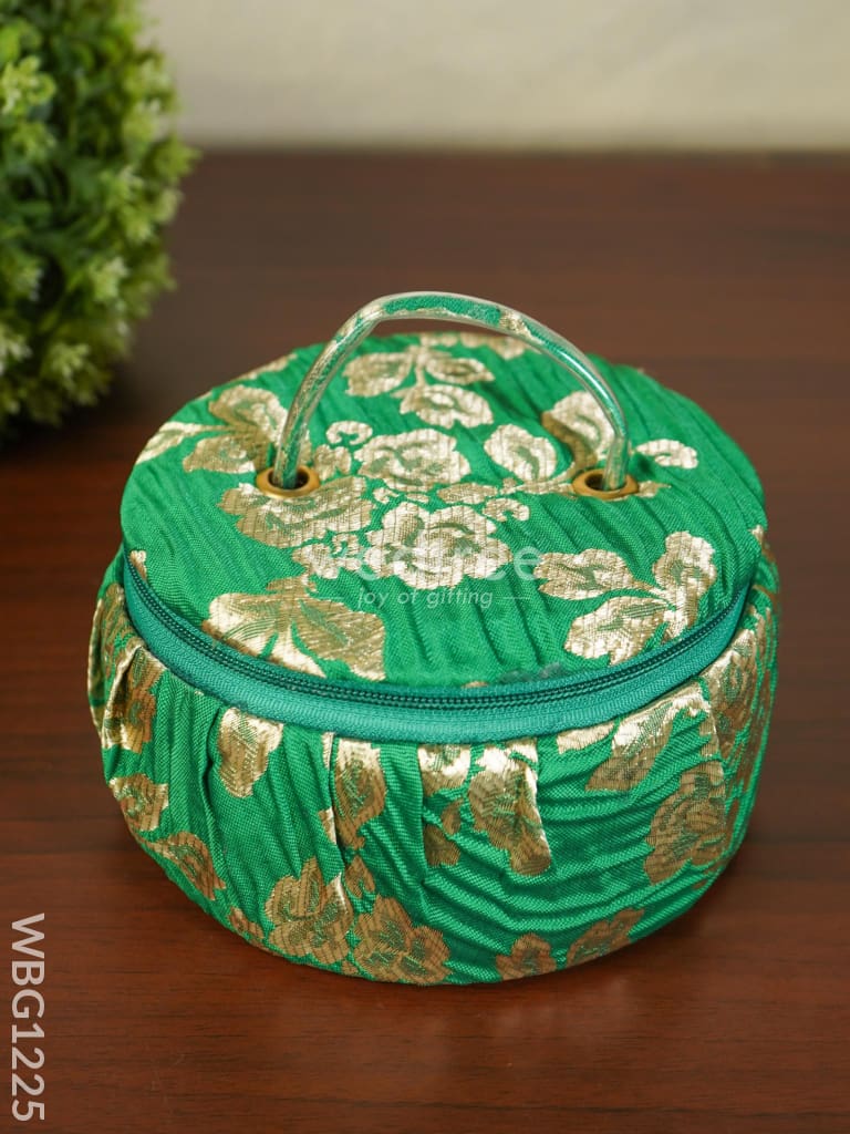 Floral Design Bangle Box With Handle - 6.5 Inch Wbg1225 Jewellery Holders