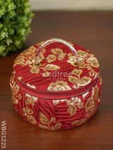 Floral Design Bangle Box With Handle - 6.5 Inch Wbg1225 Jewellery Holders