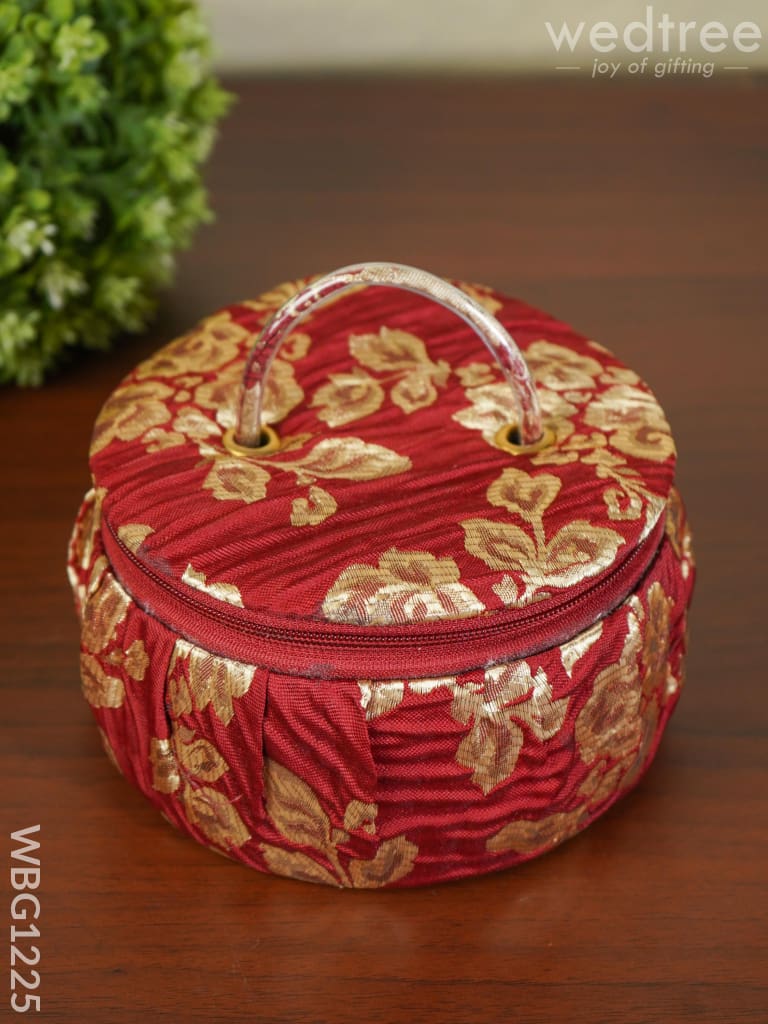 Floral Design Bangle Box With Handle - 6.5 Inch Wbg1225 Jewellery Holders