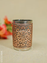 Floral Design Glass - Copper Finish Wbg1315 Utensils