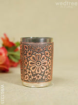 Floral Design Glass - Copper Finish Wbg1315 Utensils