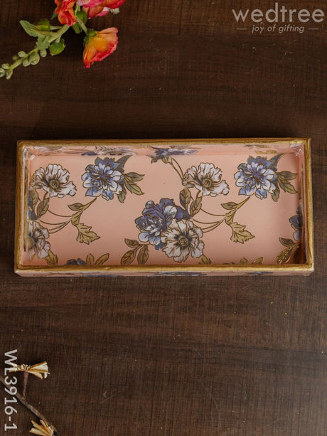 Floral Digital Tray - Wl3916 Wooden Trays