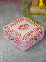 Floral Dry Fruit Box With 4 Partitions - Wl3895