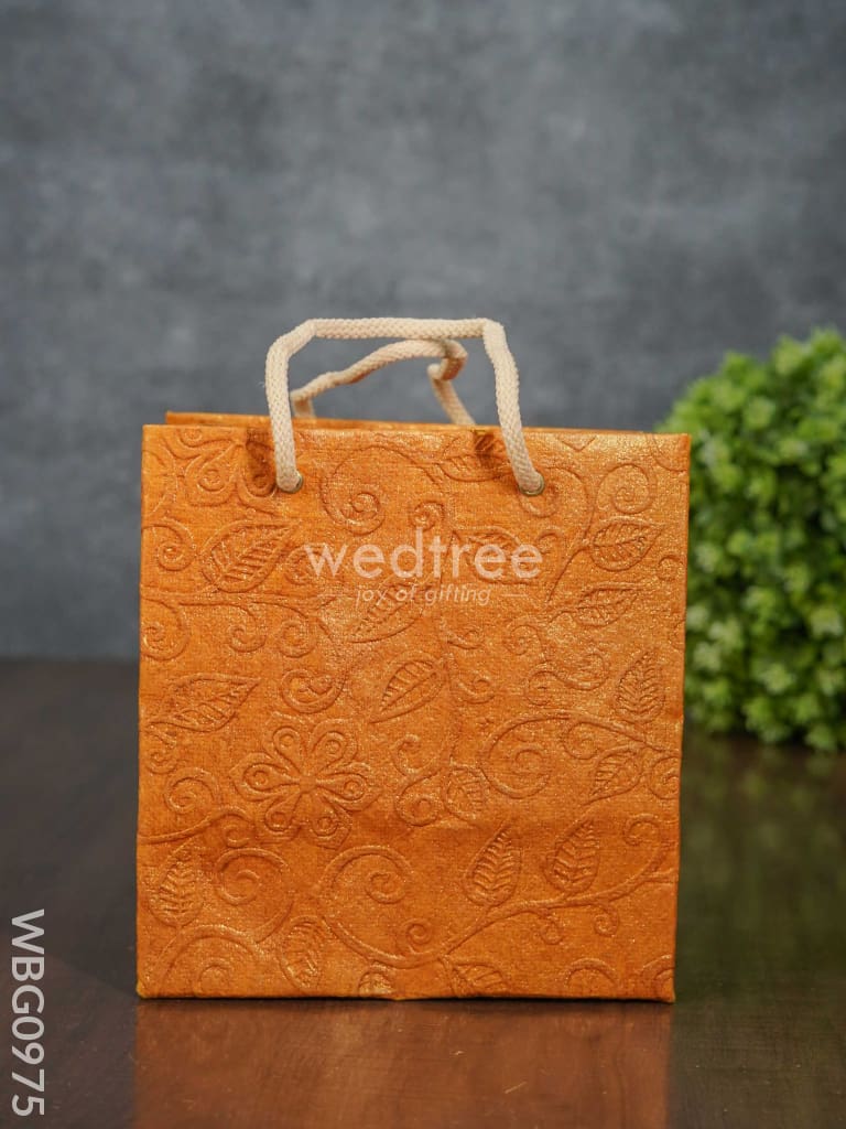 Floral Embossed Paper Bag - Wbg0975 Bags