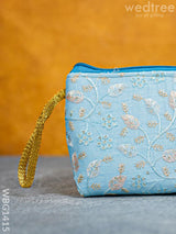 Floral Embroidered Pouch - Wbg1415 Clutches & Purses