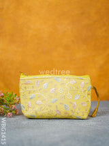 Floral Embroidered Pouch - Wbg1415 Clutches & Purses