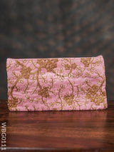 Floral Embroidery Purse With Zipper - Wbg0111 Clutches & Purses