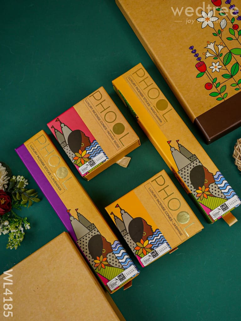 Phool Floral Natural Incense Collection- (4 Fragrance) - Wl4185 Aromatics