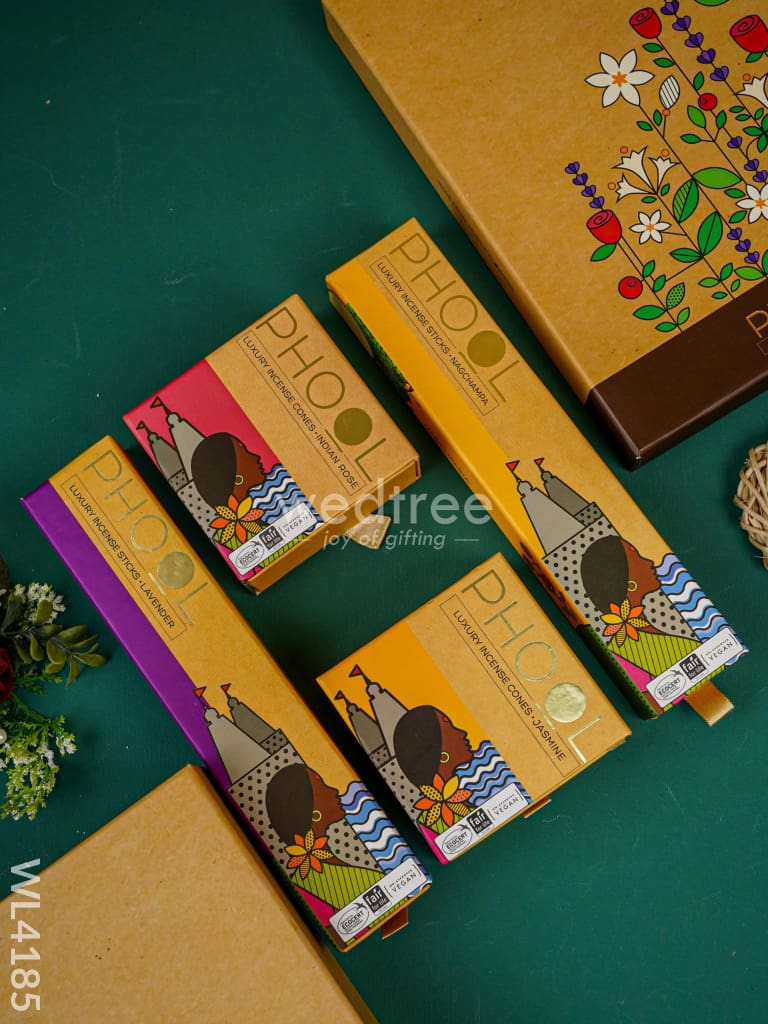 Phool Floral Natural Incense Collection- (4 Fragrance) - Wl4185 Aromatics