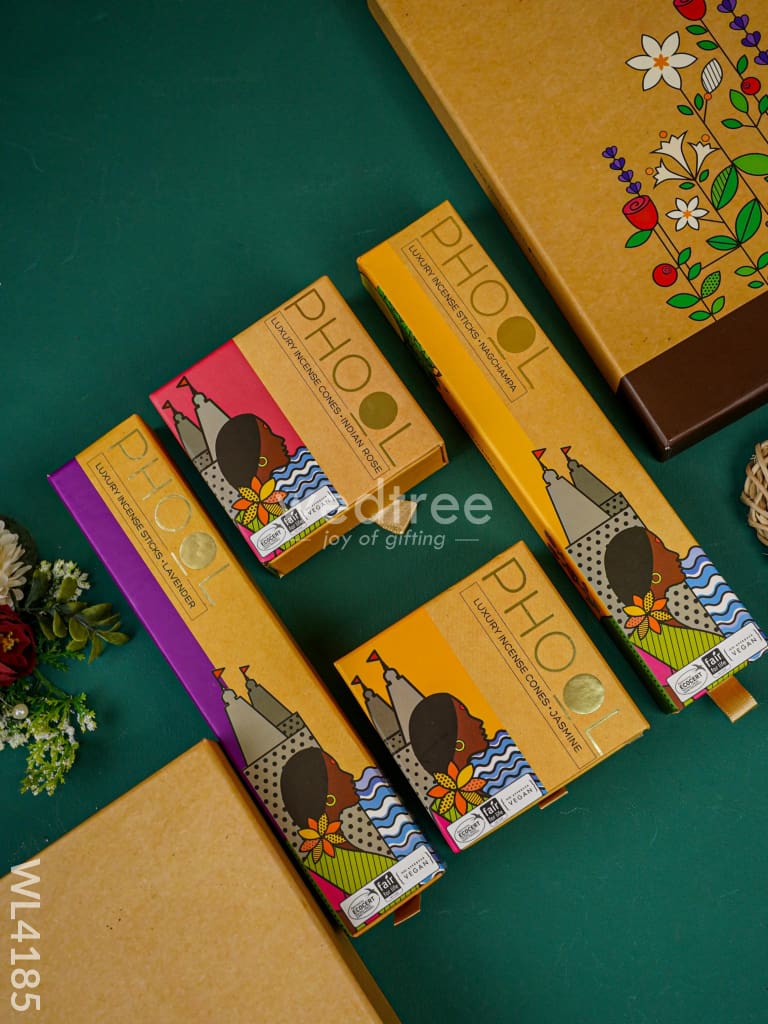 Phool Floral Natural Incense Collection- (4 Fragrance) - Wl4185 Aromatics