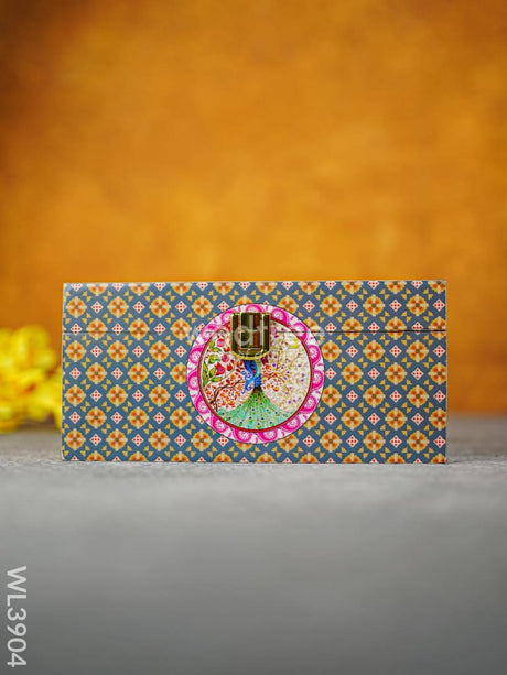 Floral Peacock Dry Fruit Box - Wl3904