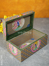 Floral Peacock Dry Fruit Box - Wl3904