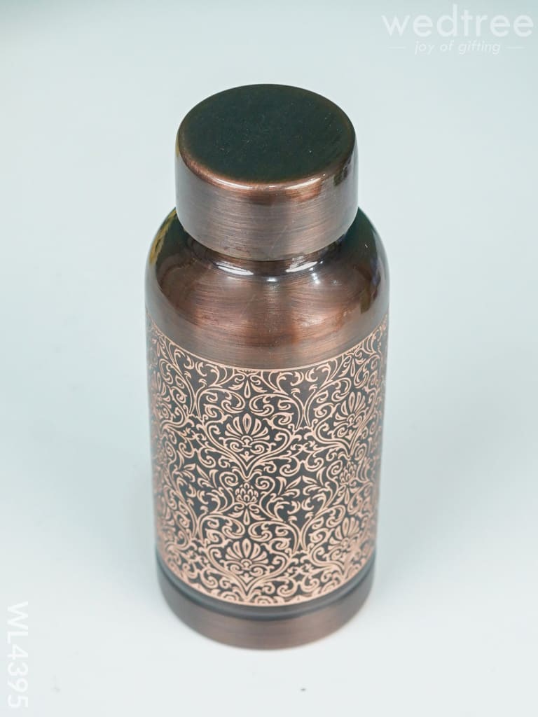 Floral Printed Copper Bottle - 650 Ml Wl4395 Dining Essentials