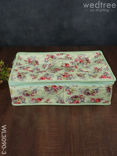 Floral Printed Jewel Organizer (14X8) - Wl3090 Green Organizers