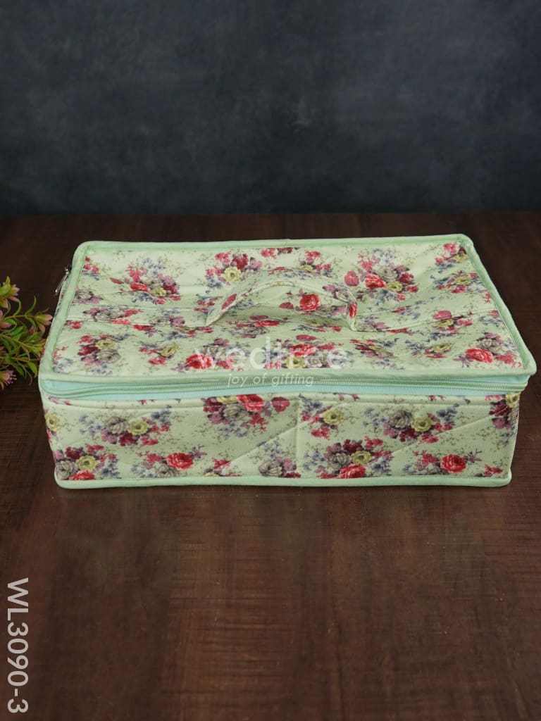 Floral Printed Jewel Organizer (14X8) - Wl3090 Green Organizers