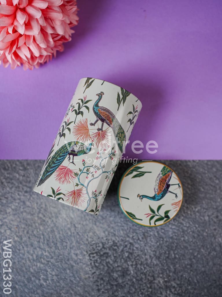 Floral Printed Tin Jar - Wbg1330 Jars