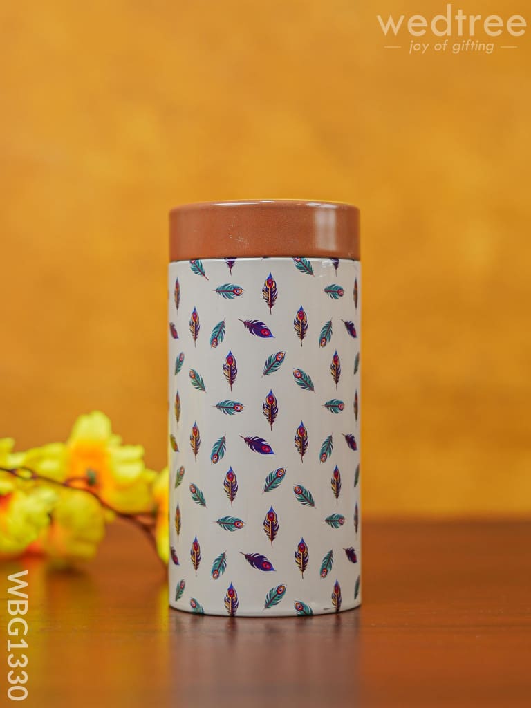 Floral Printed Tin Jar - Wbg1330 Jars