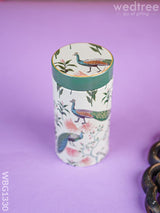 Floral Printed Tin Jar - Wbg1330 Jars