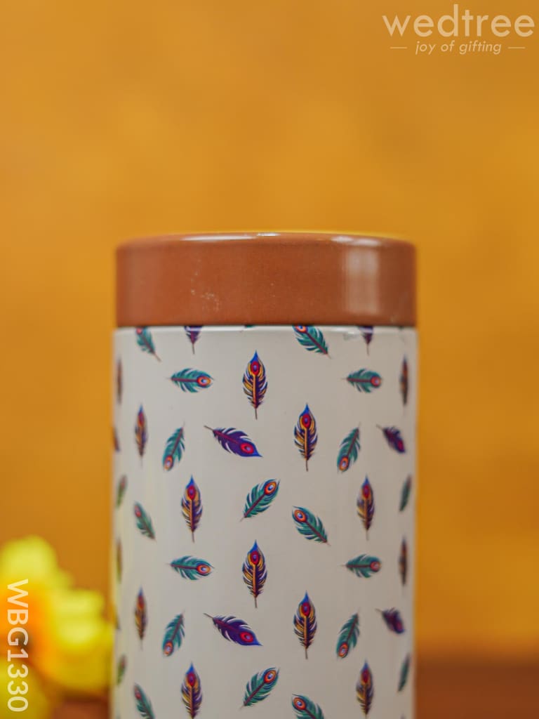 Floral Printed Tin Jar - Wbg1330 Jars