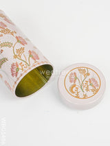 Floral Printed Tin Jar - Wbg1486 Jars & Boxes Rg