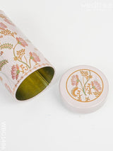 Floral Printed Tin Jar - Wbg1486 Jars & Boxes Rg