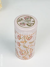 Floral Printed Tin Jar - Wbg1486 Jars & Boxes Rg